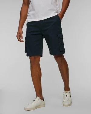 Granatowe Szorty Cargo Męskie Aeronautica Militare