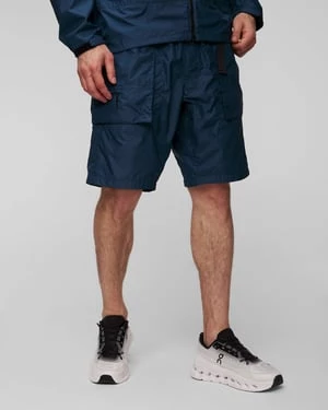 Granatowe Szorty Męskie Goldwin Rip-stop Light Cargo Shorts