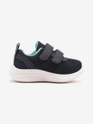 Granatowo-Niebieskie Buty Sportowe Sneakersy z Siateczki Zapinane na Rzepy Karival