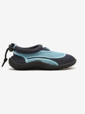 Granatowo-Niebieskie Wsuwane Buty Sportowe z Siateczki do Wody Velselia