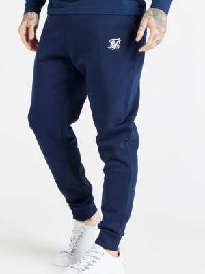 Granatowy jogger męski z mankietami SikSilk