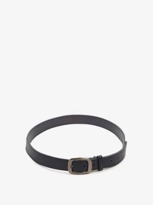 Granatowy Klasyczny Pasek z Klamrą o Geometrycznym Kształcie Revadelle jordan