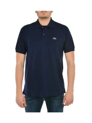 Granatowy Koszulka Polo Regular Fit dla Mężczyzn Lacoste