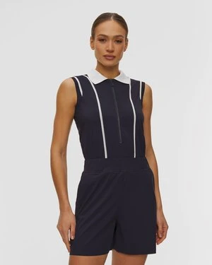 Granatowy Krótki Kombinezon Damski Sportalm