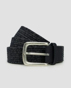 Granatowy Pasek Męski Alberto Cotton Braided