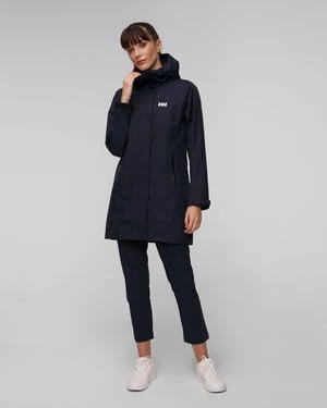 Granatowy Płaszcz Damski Helly Hansen Voyage Raincoat