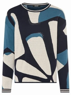 Granatowy sweter damski Cora we wzory – Neo Comfort Olsen