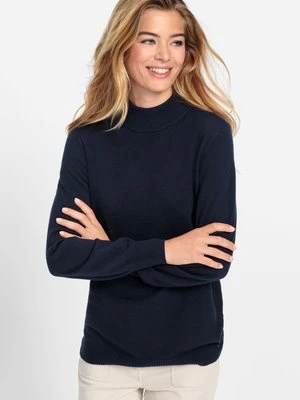 Granatowy sweter damski Eva ze stójką - Urban Code Olsen