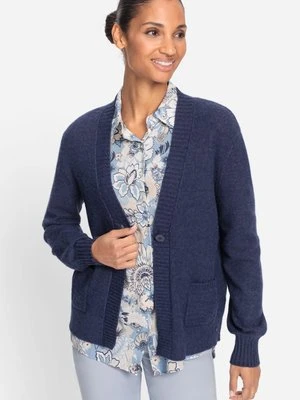 LENZING™ ECOVERO™ Granatowy sweter damski Henny - Coast Vibes Olsen