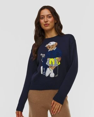 Granatowy Sweter Damski Rlx Ralph Lauren