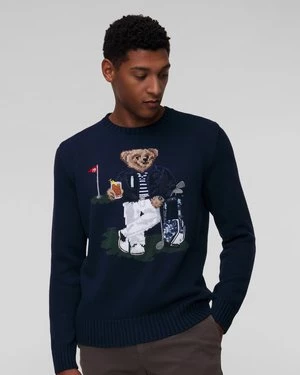 Granatowy Sweter Męski Ralph Lauren Rlx Golf RLX Ralph Lauren