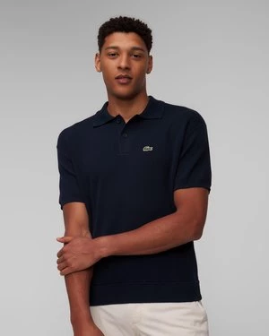 Granatowy Sweter Polo Męski Lacoste Ah7642