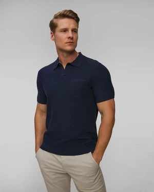 Granatowy Sweter Polo Męski Ralph Lauren Rlx Golf RLX Ralph Lauren