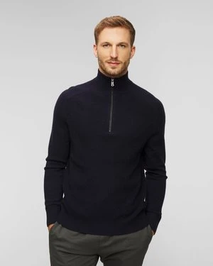 Granatowy sweter z kaszmirem męski BOGNER Derek