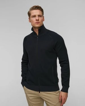 Granatowy Sweter Z Wełną Męski Hugo Boss H-domico