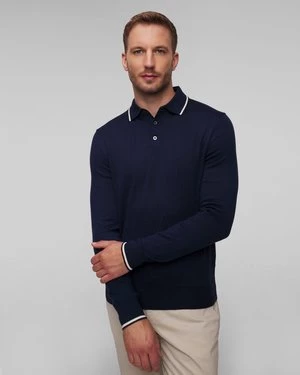 Granatowy Sweter Z Wełną Męski Ralph Lauren Rlx Golf RLX Ralph Lauren