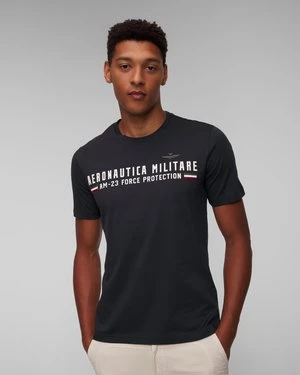 Granatowy T-shirt Męski Aeronautica Militare