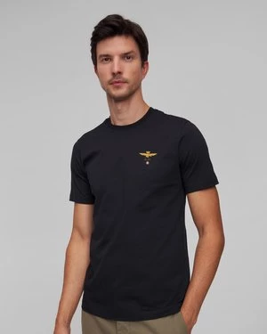 Granatowy T-shirt Męski Aeronautica Militare