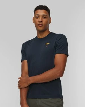 Granatowy T-shirt Męski Aeronautica Militare