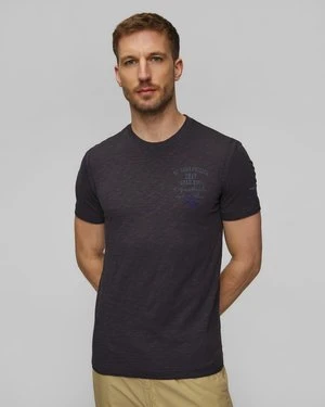 Granatowy T-shirt Męski Aeronautica Militare
