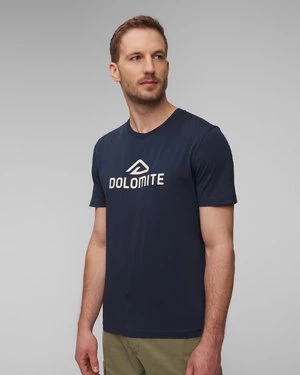 Granatowy T-shirt Męski Dolomite Strenta