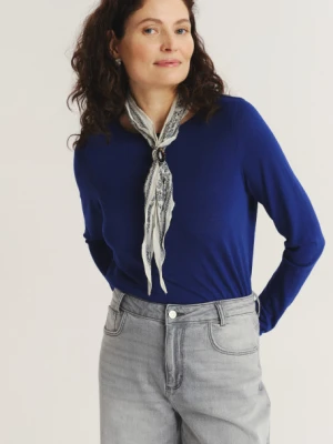 Granatowy top z długim rękawem Greenpoint