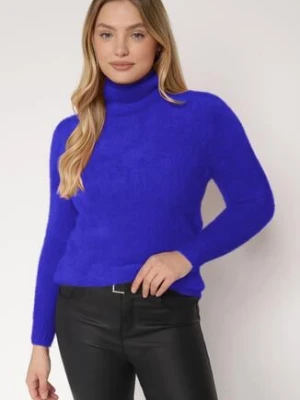 Granatowy Wełniany Golf Mihn j&x