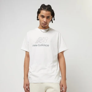 New Balance Graphic V Flying Brand T-Shirt mężczyźni T-Shirty i Polo biały rozmiar Odzież
