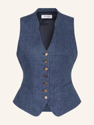 Grasegger Kamizelka W Stylu Ludowym Veronika Z Lnu blau