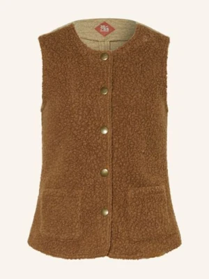 Grasegger Kamizelka Z Pluszowego Materiału beige