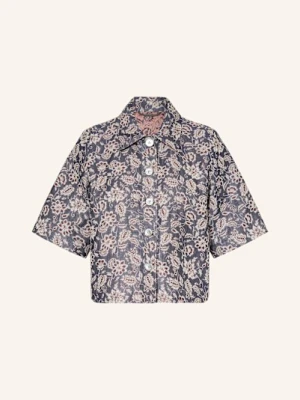 Grasegger Kurtka Ludowa Typu Janker Hilda Z Żakardu blau