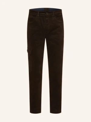 Grasegger Spodnie Cargo Turin Slim Fit Z Aksamitu braun