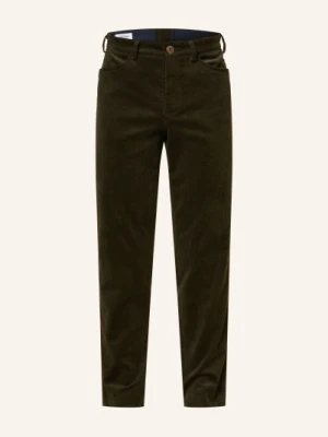 Grasegger Spodnie Z Sztruksu Turin Slim Fit gruen