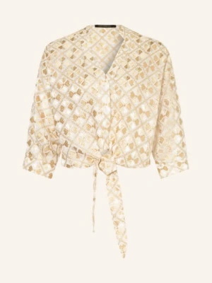 Greek Archaic Kori Bluzka Flakes Z Rękawami 3/4 weiss