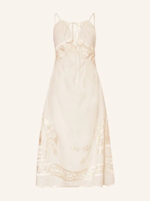 Greek Archaic Kori Sukienka Plażowa Crete Z Błyszczącą Przędzą gold