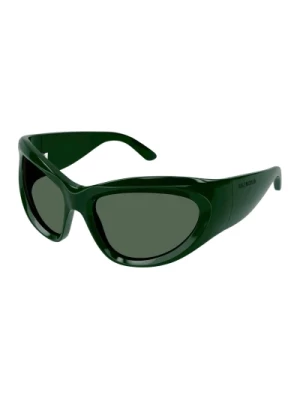 Green Wrap Around Sunglasses Balenciaga