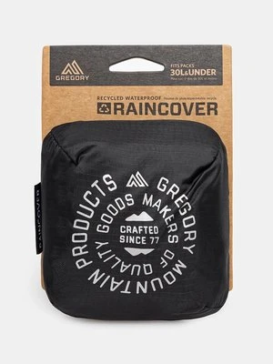 Gregory pokrowiec przeciwdeszczowy na plecak Raincover 30L kolor czarny RAINCOVER.30L