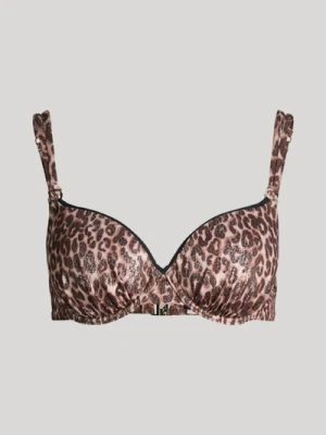 Groszowy stanik bikini w kolorze brązowo-beżowym Leo Joop