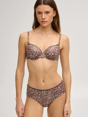 Groszowy stanik bikini w kolorze brązowo-beżowym Leo Joop