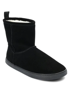 Groundies Skórzane buty "Cozy Boot 2.0" w kolorze czarnym do chodzenia na boso rozmiar: 36