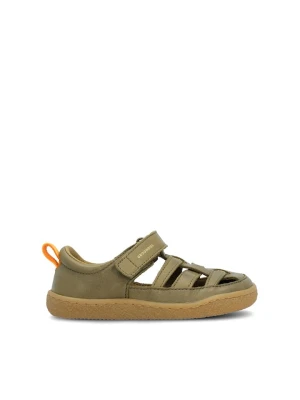 Groundies Skórzane buty "Lou" w kolorze khaki do chodzenia na boso rozmiar: 29