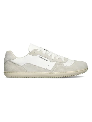 Groundies Skórzane buty "Nova GO1" w kolorze beżowo-białym do chodzenia na boso rozmiar: 36