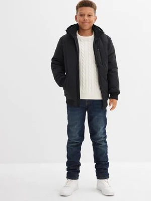 Gruby sweter ze wzorem w warkocze, z bawełny organicznej nadającej się do recyklingu bonprix