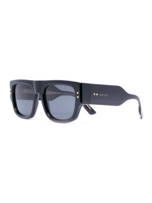 Gucci, Czarne Okulary przeciwsłoneczne z oryginalnymi akcesoriami Black, male,