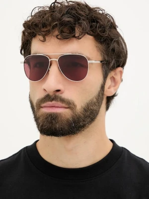 Gucci okulary męskie kolor srebrny GG1962S