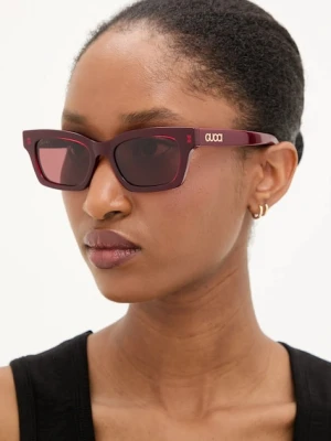 Gucci okulary przeciwsłoneczne damskie kolor bordowy GG1790S
