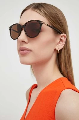 Gucci okulary przeciwsłoneczne damskie kolor brązowy GG1452SK