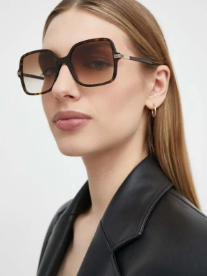 Gucci okulary przeciwsłoneczne damskie kolor brązowy GG1449S