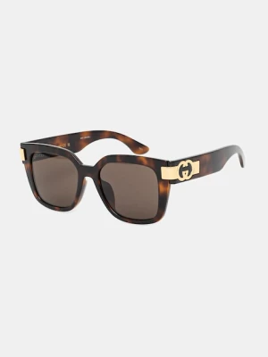 Gucci okulary przeciwsłoneczne damskie kolor brązowy GG1690SK