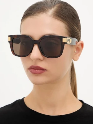 Gucci okulary przeciwsłoneczne damskie kolor brązowy GG1690SK